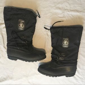 Sorel Blizzard Mens Sz 9 Black Winter Snow Boots